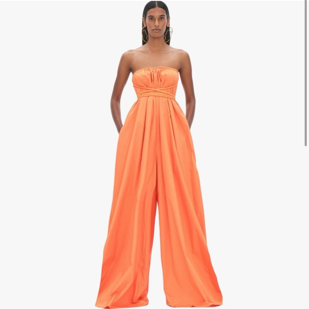 ANDREA IYAMAH JUMA JUMPSUIT in CANTALOUPE SIZE OS- 100%Cotton